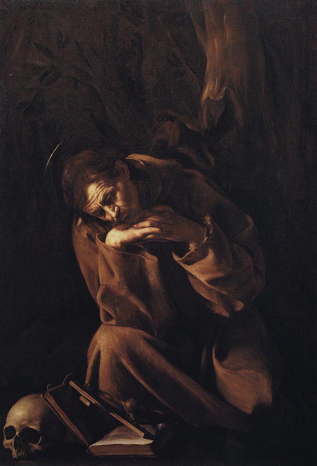 1605 - San Francesco in meditazione, museo Civico, Cremona